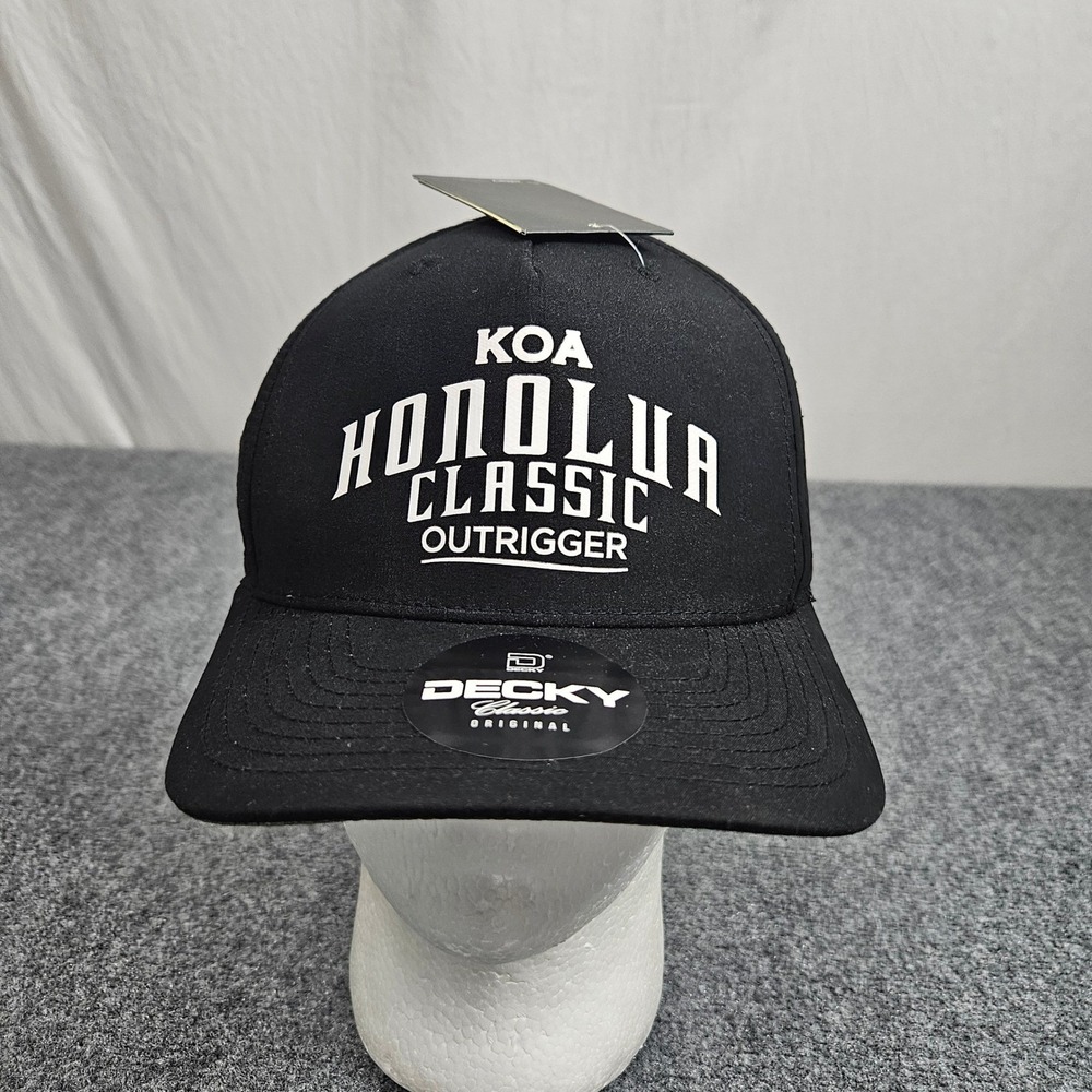 Decky Honolua Classic Hat Black Snapback Performance Cap Surf Contest Skatercore